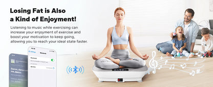 MERACH Vibration Plate Exercise Machine Whole Body Workout Power Vibrate Fitness Platform Vibration Plate Weight Loss & Shaping