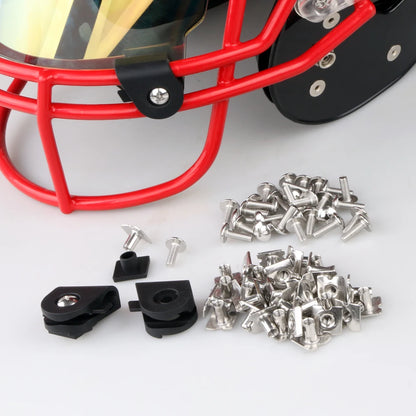 Universal Fit American Football Helmet Visor Rugby Rainbow Chrome Tinted Eye Shield Visors with Clips