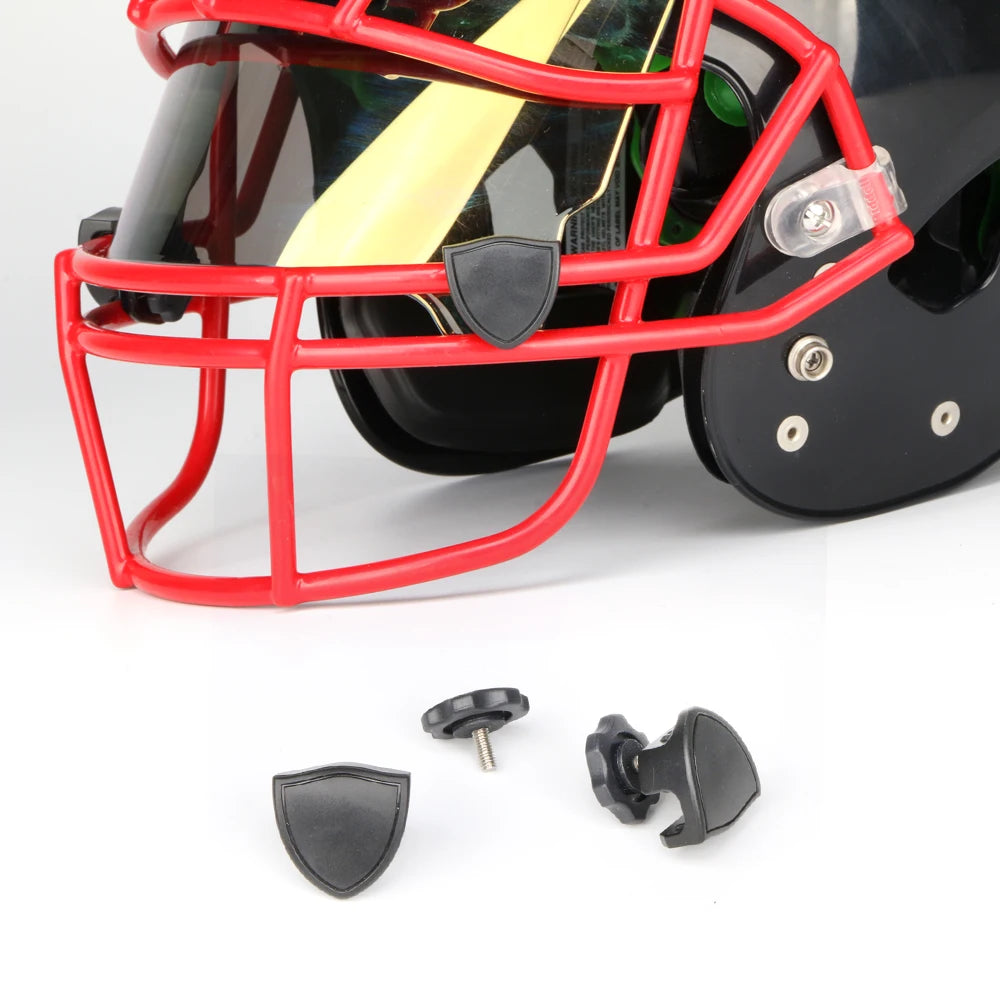 Universal Fit American Football Helmet Visor Rugby Rainbow Chrome Tinted Eye Shield Visors with Clips