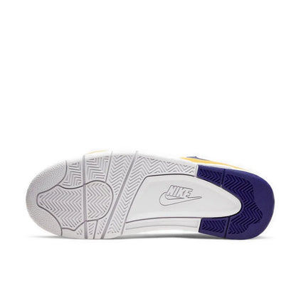 NIKE Original Flight Legacy Comfortable and versatile Men's Mid-top Retro Basketball Shoes Blue and Yellow