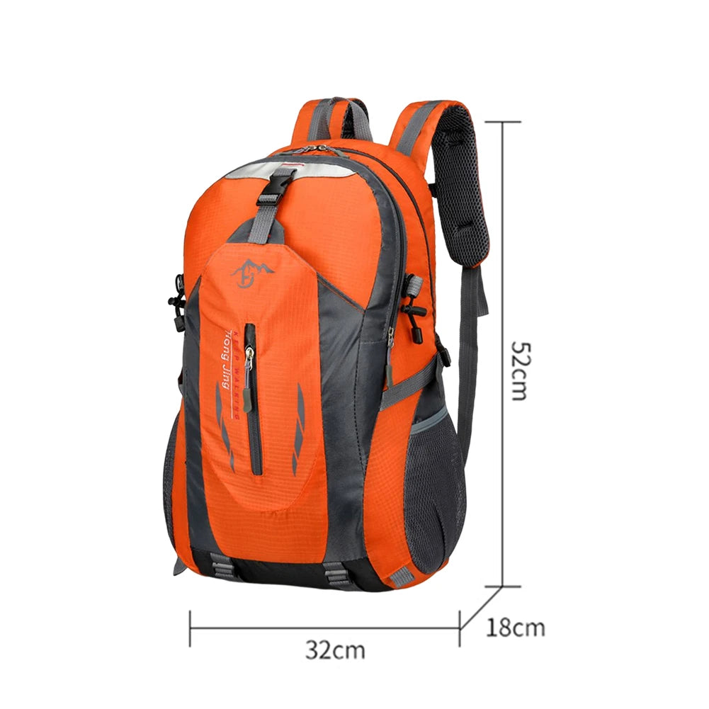 40L Large Travel Backpack Capacity Casual Men Women Outdoor Bag Waterproof Mountaineering Cycling Bag Hiking Sports Backpack