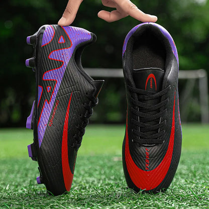 Cheap Long Spike Soccer Shoes Male Wearable Light Men’s Football Field Cleats Outdoor Lace-Up Football Sneaker For Men Trainers