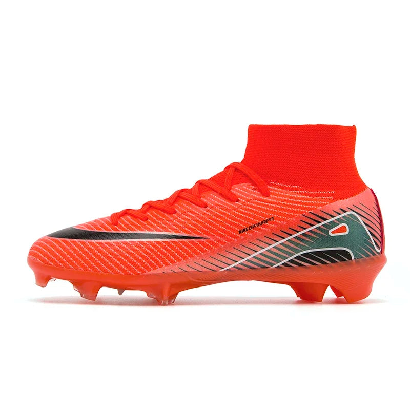 Men Football Boots, High Quality Soccer Shoes, Ultralight FG/TF Soccer Cleats, High Top Grass Training Football Boots, 2025 New