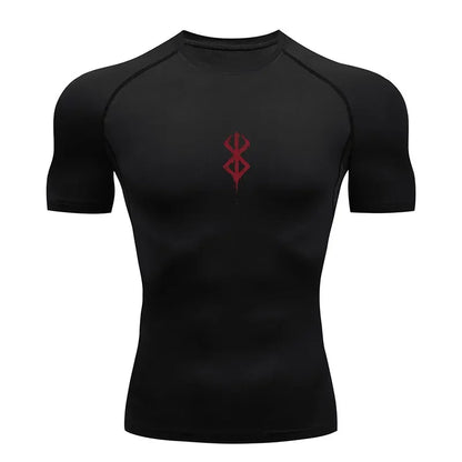 Y2K Compression Shirt Men Fitness Gym Skeleton Sport Running T-Shirt Rashgard Tops Tee Quick Dry Short Sleeve T-Shirt For Men