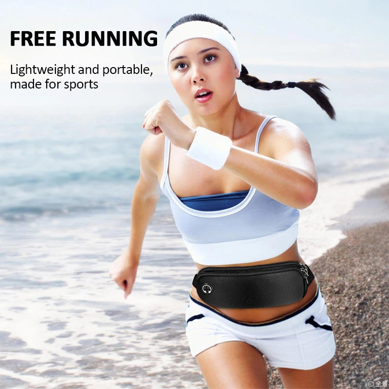 Sports Fanny Pack Women Belt Bag Men Running Waist Bag Mobile Phone Gym Bags Running Accessories Adjustable Strap Waist Bags