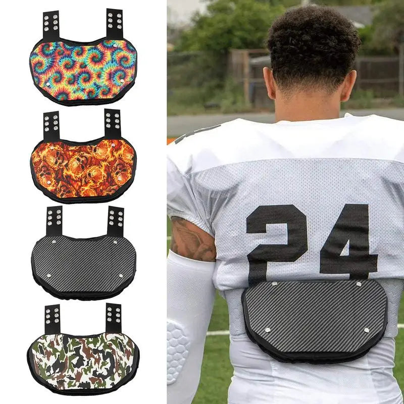 Youth Professional Football Back Protector Lower Back Pad for Football Players Rugby Backplate Rear Accessory Fashion Back Pads