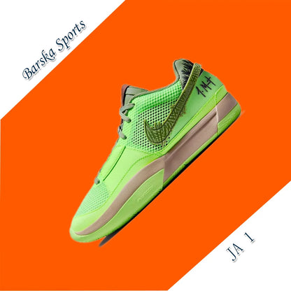 Nike new listing JA 1 men's low-top basketball shoes comfortable shock absorption wear Green