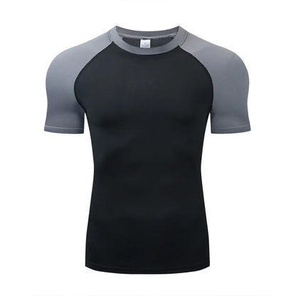 Men's T Shirt Outdoor Training Fitness Gym Jogging Running Sweatshirt Bat/-Man Compression Shirts Tight Elastic Breathable