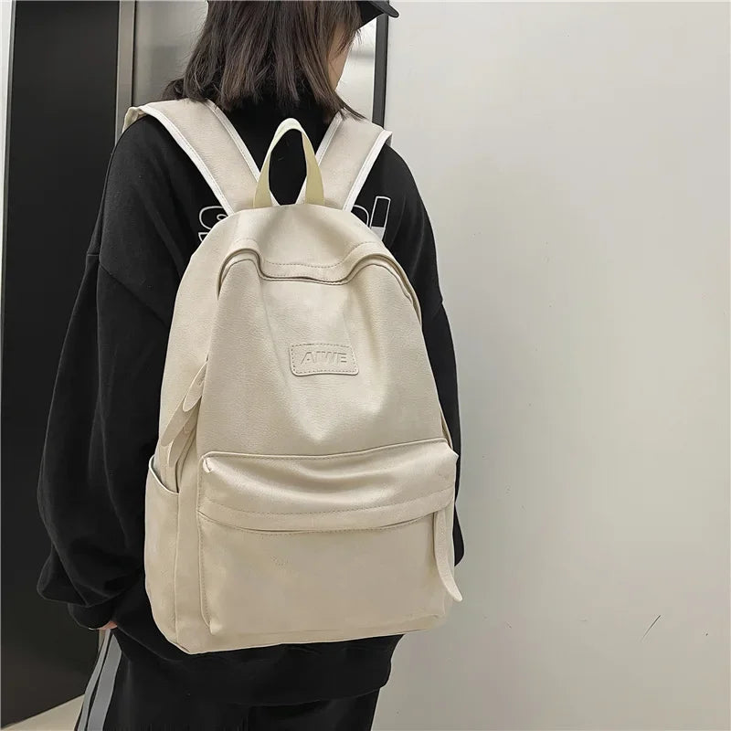 High Quality Women Man Backpack Soft Leather Men's Backpacks Girl Luxury Designer Back Pack Laptop Bag Large Capacity Travel Bag