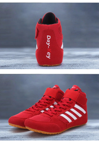 Original Mid Cut Pro Sambo Boots for Men Women Size 34-45 Wrestling Training Shoes Anti Slip Light Weight Gym Boxing Sneakers