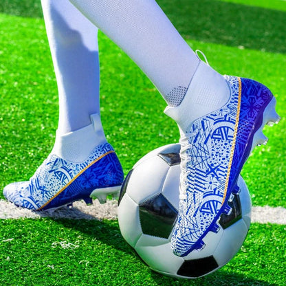 NEW High Quality Ultralight Mens Soccer Shoes Non-Slip Turf Soccer Cleats TF/FG Training Football Sneakers Chuteira Campo