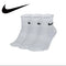 Nike LIGHTWEIGHT Unisex Quick Dry Training Socks 3 Pairs Winter Support Comfort Soft Black&White