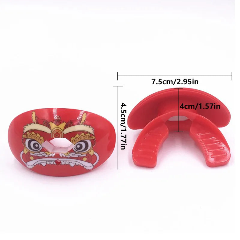 Football mouth guard lip guard fierce against sports guard hockey guard a variety of patterns