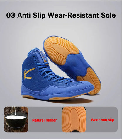 2024 Brand Daykey Mid Cut Boxing Shoes for Men Women Wrestling Shoes Comfortable Flighting Sambo Sneakers Training Squat Shoes