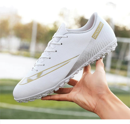 Turf Shoes Men Hard Court Youth Soccer Cleats Ultralight Women Football Boots Anti Skid Futasl Sneakers Big Size TF Chuteira