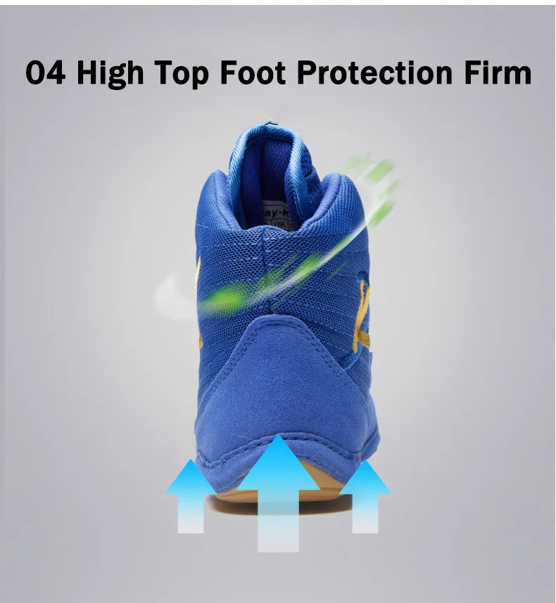 2024 Brand Daykey Mid Cut Boxing Shoes for Men Women Wrestling Shoes Comfortable Flighting Sambo Sneakers Training Squat Shoes