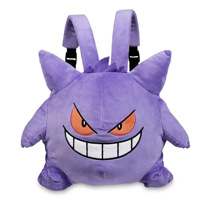 Kawaii Pokemon Gengar Backpack Plush Bag Cosplay Student Cartoon School Bag For Kids Birthday Gift