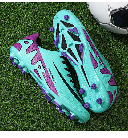 Cheap Long Spike Soccer Shoes Male Wearable Light Men’s Football Field Cleats Outdoor Lace-Up Football Sneaker For Men Trainers