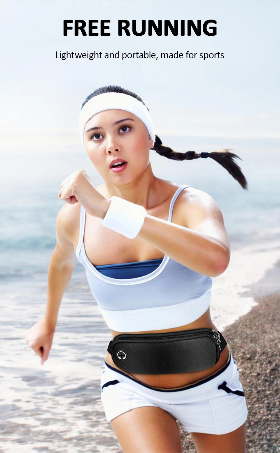 Sports Fanny Pack Women Belt Bag Men Running Waist Bag Mobile Phone Gym Bags Running Accessories Adjustable Strap Waist Bags