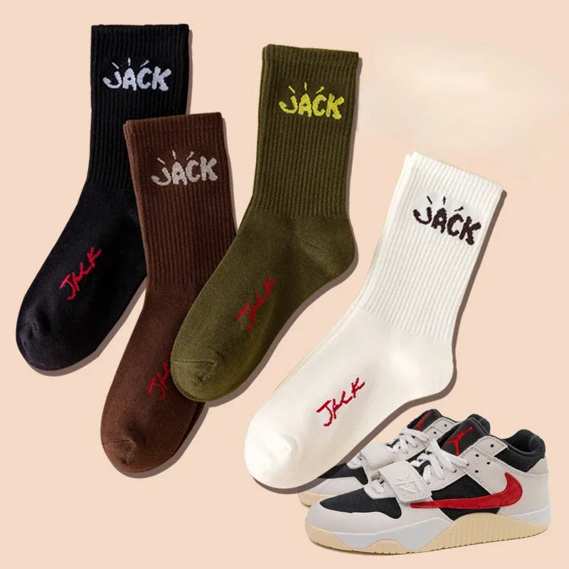 3 Pairs Unisex Casual Sports Socks, Cycling Skateboarding and Basketball, Couple Cotton Socks in a Gift Box