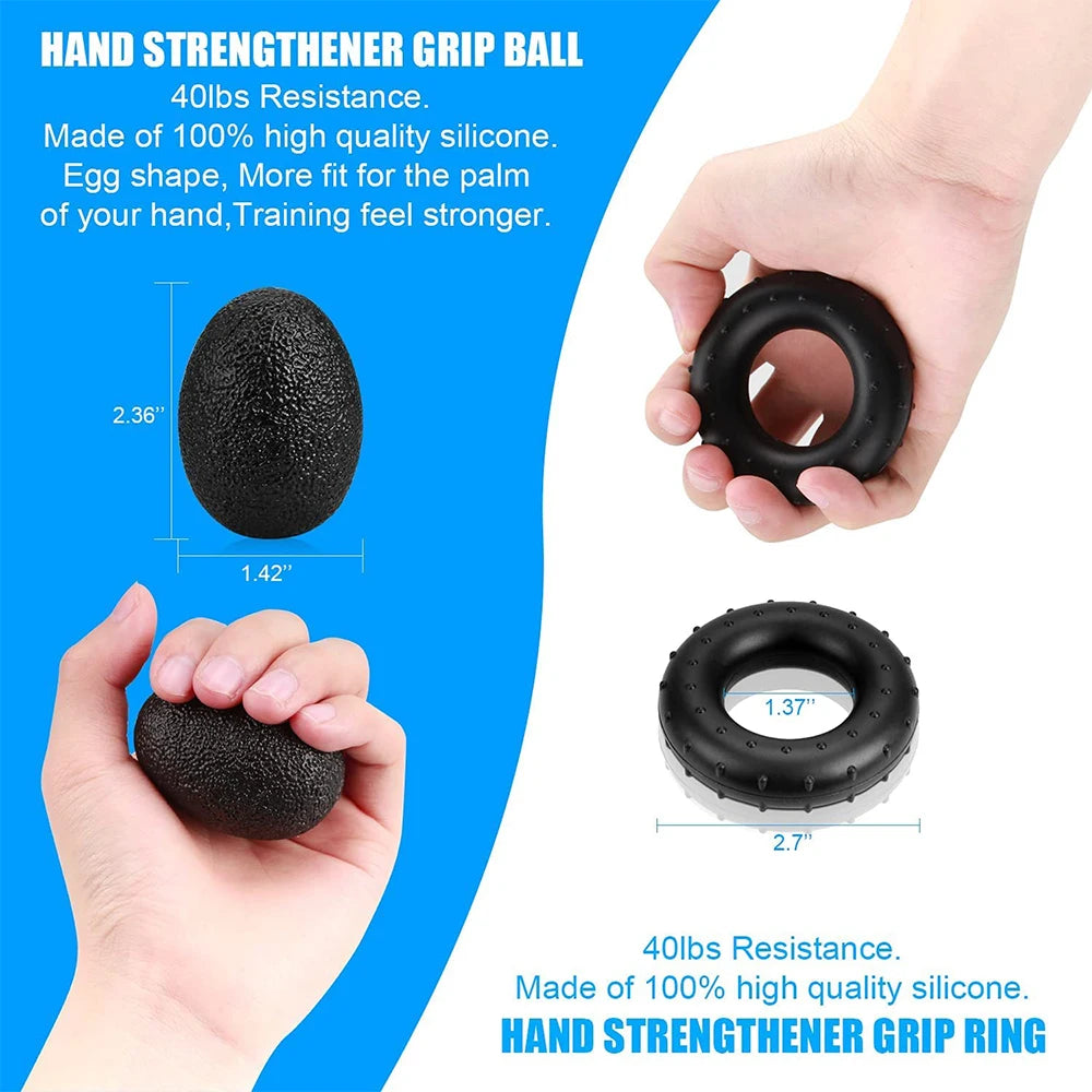 5-60Kg Adjustable Heavy Hand Gripper Fitness Hand Exerciser Grip Wrist Training Finger Gripper Hand Strengthener for Patient