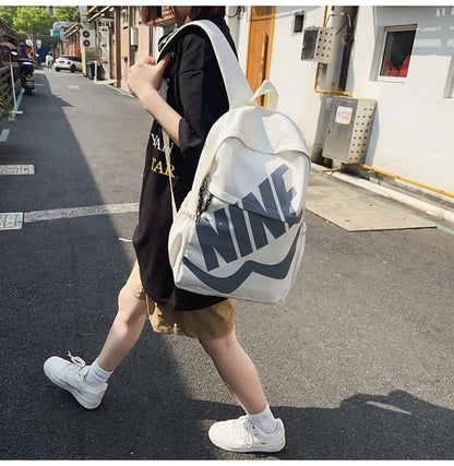 New Fashion Unisex's Backpack High Quality Large Capacity Shoulder Bag Multi Functional Handbag Letters Patterns School Bag