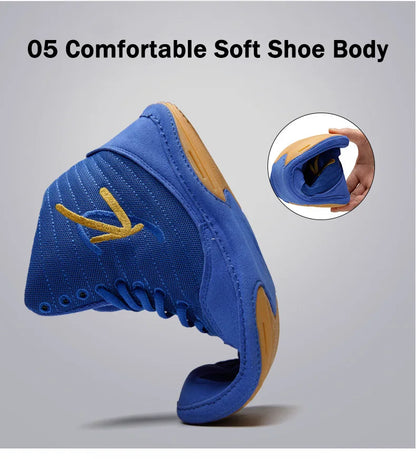 2024 Brand Daykey Mid Cut Boxing Shoes for Men Women Wrestling Shoes Comfortable Flighting Sambo Sneakers Training Squat Shoes