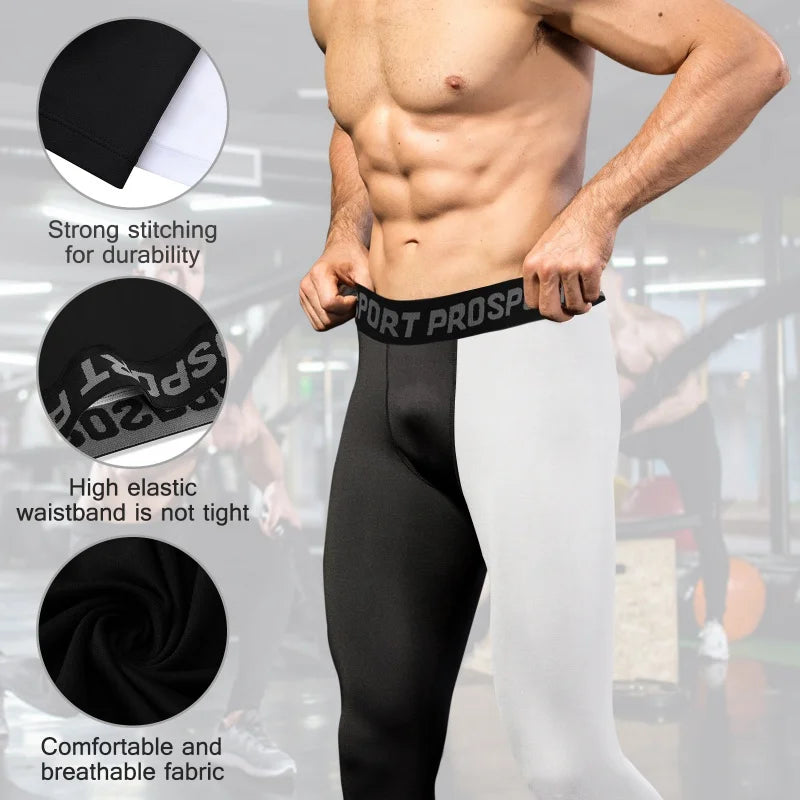 Gym Mens Fitness Running Sport Pants Athletics Tight Leggings Joggings Skinny Yoga Compression Trousers Lycras Sweatpants