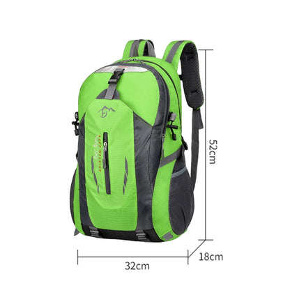 40L Large Travel Backpack Capacity Casual Men Women Outdoor Bag Waterproof Mountaineering Cycling Bag Hiking Sports Backpack