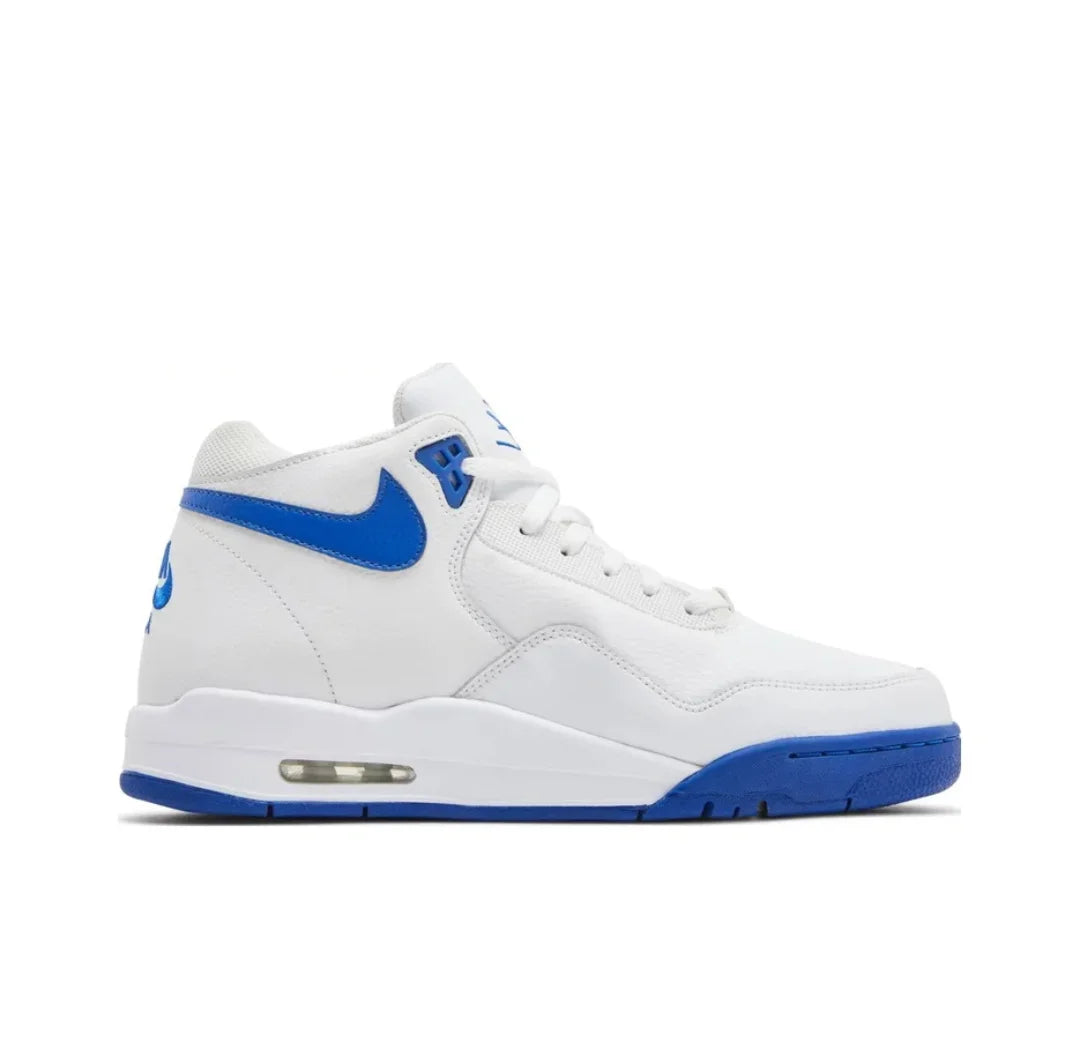 NIKE Original Flight Legacy Comfortable and versatile Men's Mid-top Retro Basketball Shoes Blue and Yellow