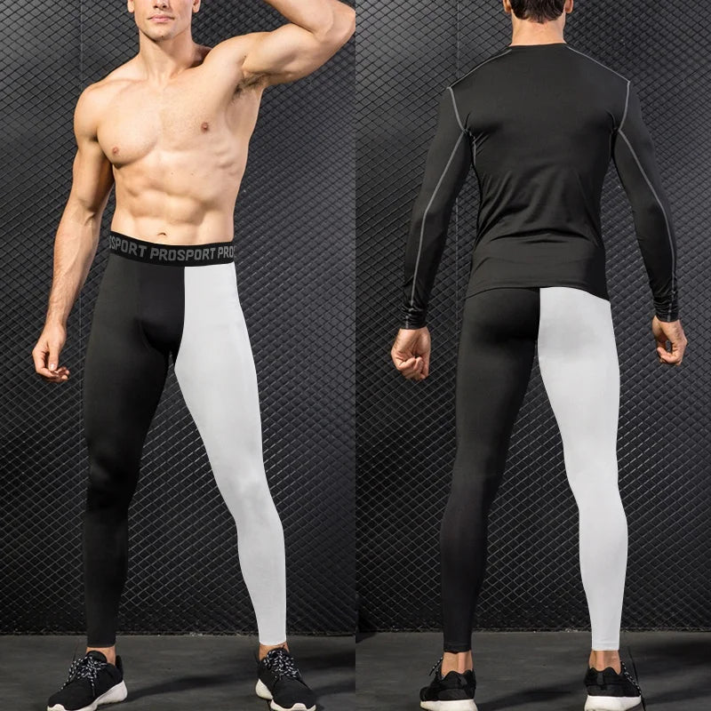 Gym Mens Fitness Running Sport Pants Athletics Tight Leggings Joggings Skinny Yoga Compression Trousers Lycras Sweatpants