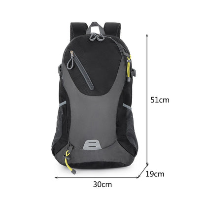 40L Large Travel Backpack Capacity Casual Men Women Outdoor Bag Waterproof Mountaineering Cycling Bag Hiking Sports Backpack