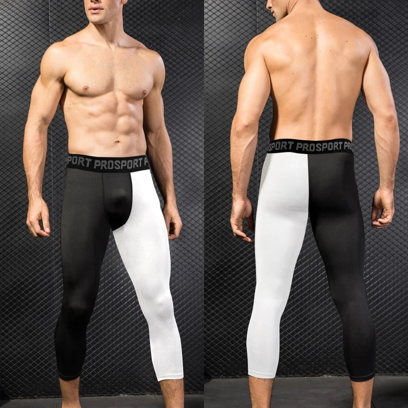 Gym Mens Fitness Running Sport Pants Athletics Tight Leggings Joggings Skinny Yoga Compression Trousers Lycras Sweatpants