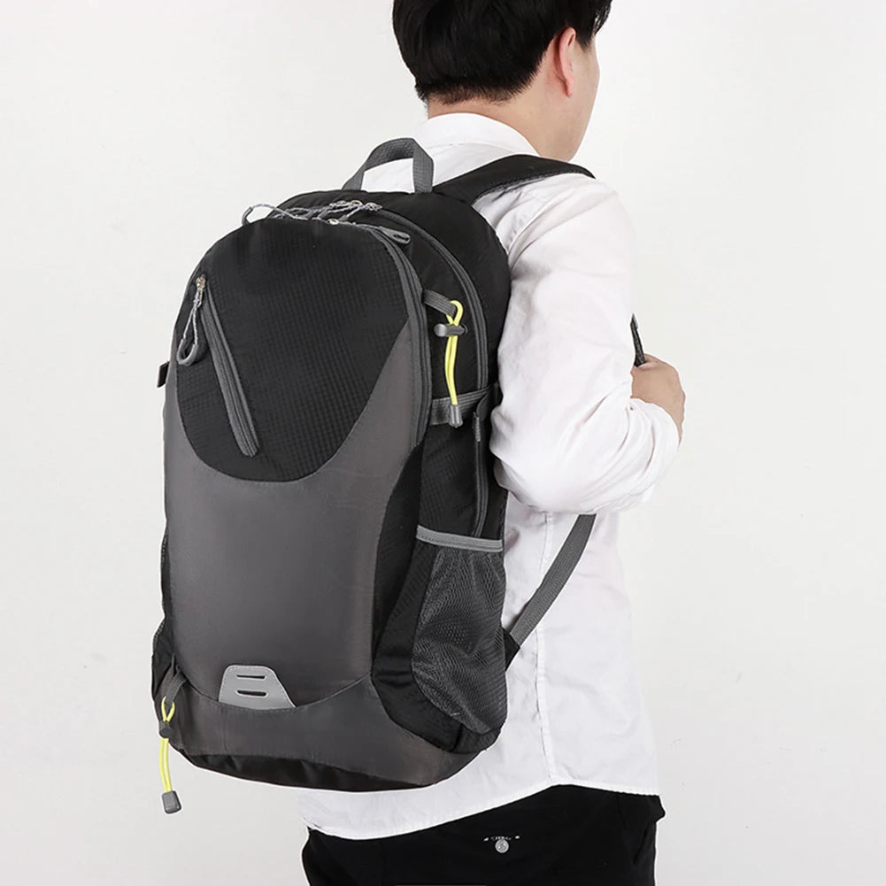 40L Large Travel Backpack Capacity Casual Men Women Outdoor Bag Waterproof Mountaineering Cycling Bag Hiking Sports Backpack