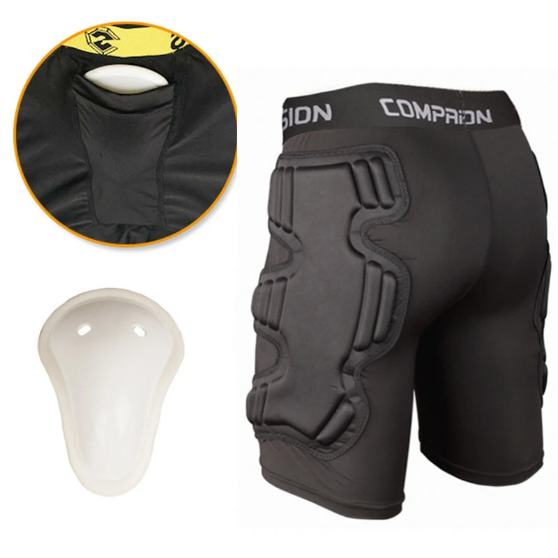 Men American Football Pants Soccer Training Pant Goalkeeper Sports Kits EVA Sponge Goal Keeper Goalie Shorts knee pad Protection