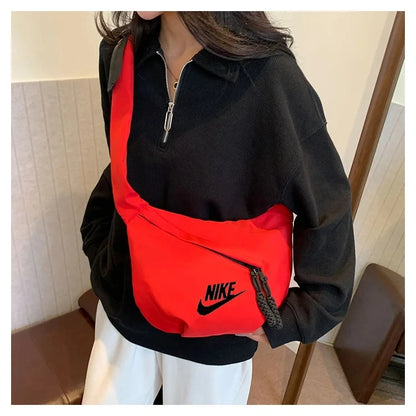 Nike Tech Hip Pack Series Large Capacity Nylon Zip Closure Sport Shoulder Crossbody Belt Chest Bag