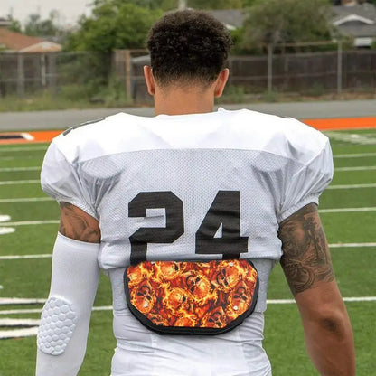 Youth Professional Football Back Protector Lower Back Pad for Football Players Rugby Backplate Rear Accessory Fashion Back Pads