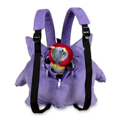 Kawaii Pokemon Gengar Backpack Plush Bag Cosplay Student Cartoon School Bag For Kids Birthday Gift