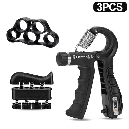 5-60Kg Adjustable Heavy Hand Gripper Fitness Hand Exerciser Grip Wrist Training Finger Gripper Hand Strengthener for Patient