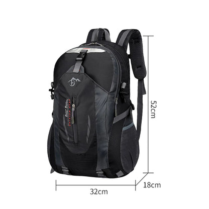 40L Large Travel Backpack Capacity Casual Men Women Outdoor Bag Waterproof Mountaineering Cycling Bag Hiking Sports Backpack