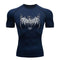 Y2K Compression Shirt Men Fitness Gym Skeleton Sport Running T-Shirt Rashgard Tops Tee Quick Dry Short Sleeve T-Shirt For Men