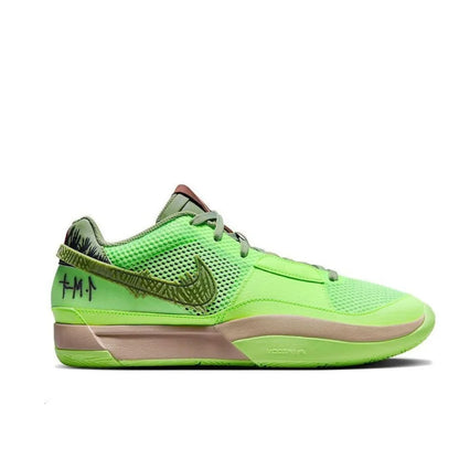 Nike new listing JA 1 men's low-top basketball shoes comfortable shock absorption wear Green