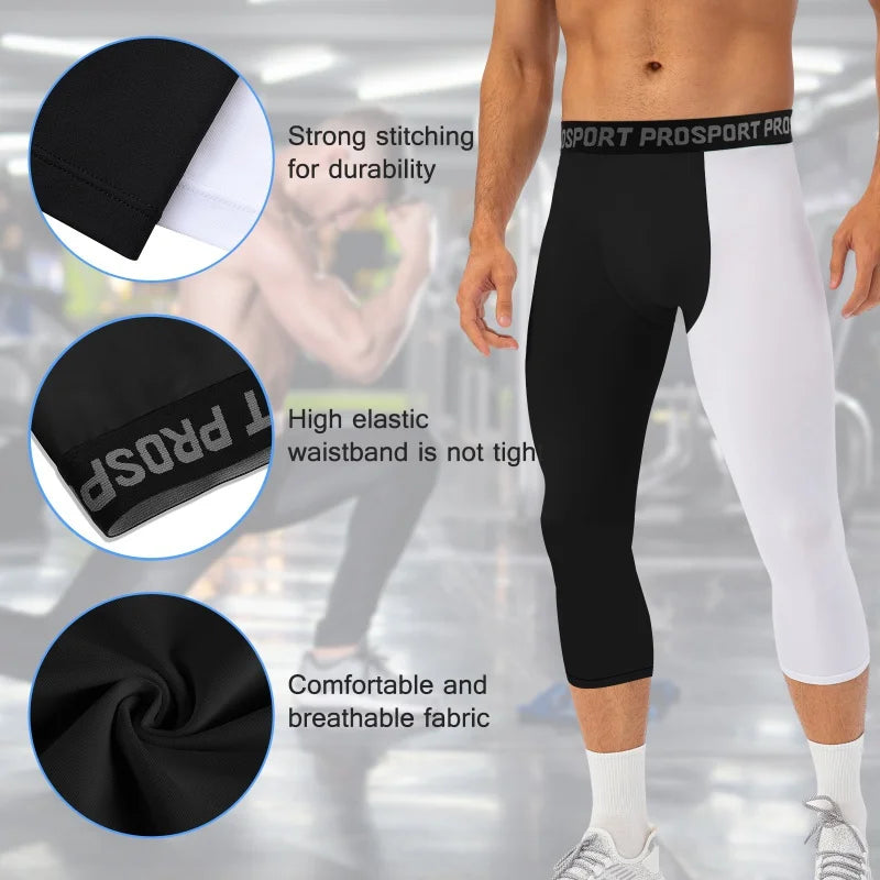 Gym Mens Fitness Running Sport Pants Athletics Tight Leggings Joggings Skinny Yoga Compression Trousers Lycras Sweatpants