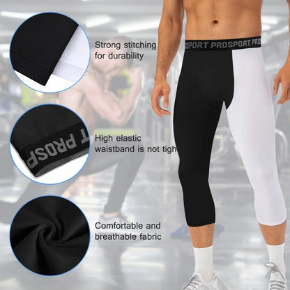 Gym Mens Fitness Running Sport Pants Athletics Tight Leggings Joggings Skinny Yoga Compression Trousers Lycras Sweatpants