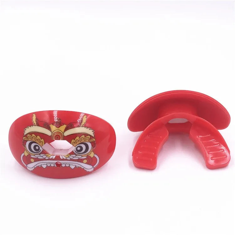 Football mouth guard lip guard fierce against sports guard hockey guard a variety of patterns