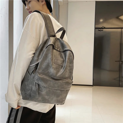 High Quality Women Man Backpack Soft Leather Men's Backpacks Girl Luxury Designer Back Pack Laptop Bag Large Capacity Travel Bag