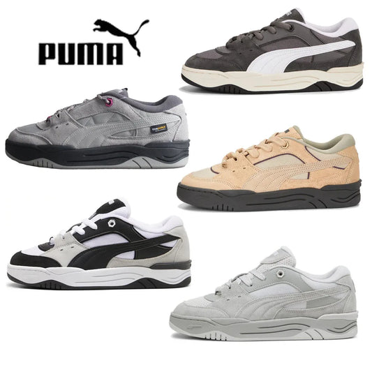 Original Puma 180  Men's and Women's Unisex Skateboard Shoes Lightweight Low-Top Retro Sneakers Shoes 396025-03