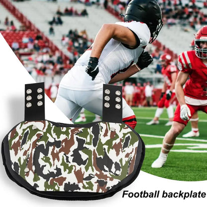 Youth Professional Football Back Protector Lower Back Pad for Football Players Rugby Backplate Rear Accessory Fashion Back Pads