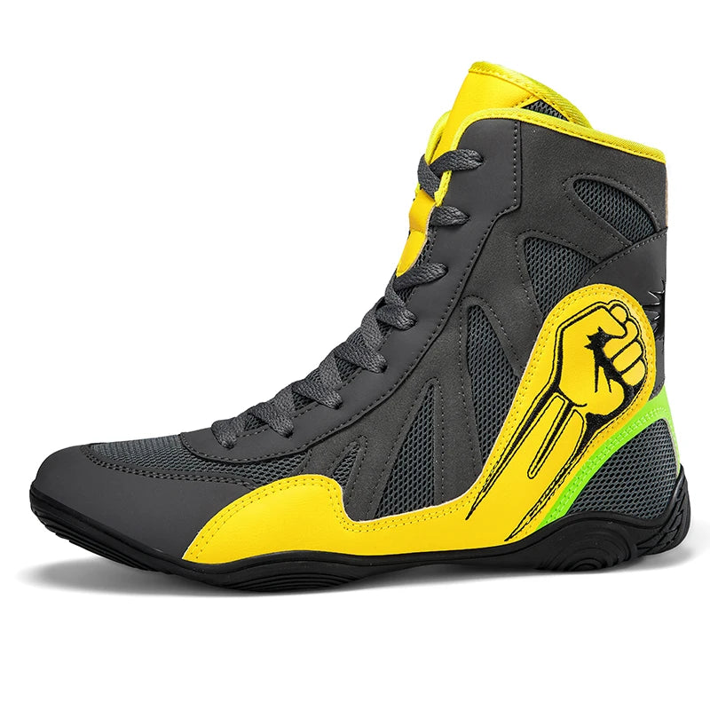 Mens Classic Wrestling Boots Professional Outdoor Training Shoes Womens Adult Boxing Boots Breathable Sneakers