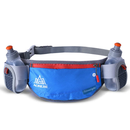 AONIJIE E882 Marathon Jogging Cycling Running Hydration Belt Waist Bag Pouch Fanny Pack Phone Holder with 170ml Water Bottles